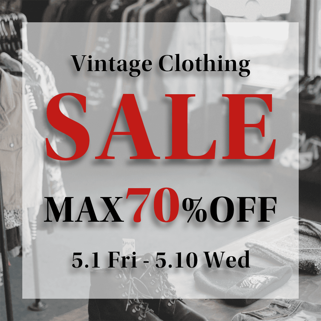 Vintage Clothing SALEのバナーデザイン